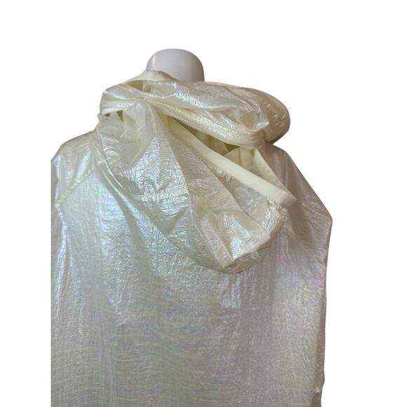 Bosideng Clear Lightweight Rain Jacket with Hood & Adjustable Sleevees sz S - Picture 8 of 13